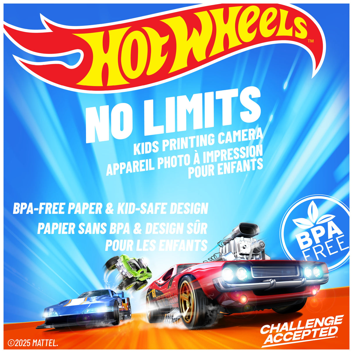 Hot Wheels No Limits Kids Printing Camera