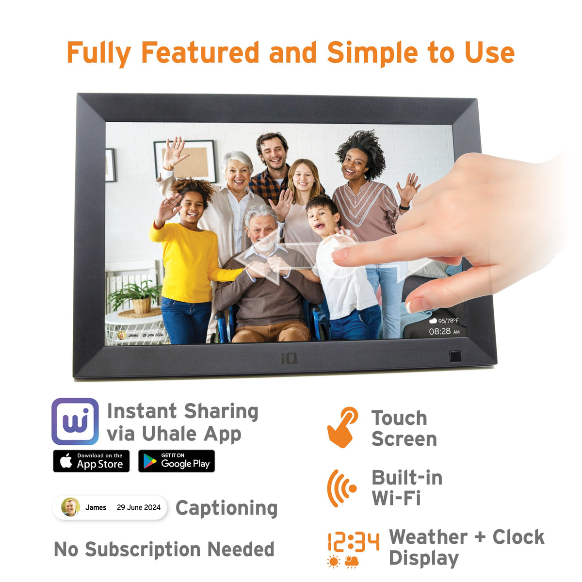 Iq Math Frame IQ Memory Lane Smart Digital Photo Frame – BuyIt