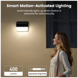 Aosu Outdoor Wall Mount Solar Camera with Light