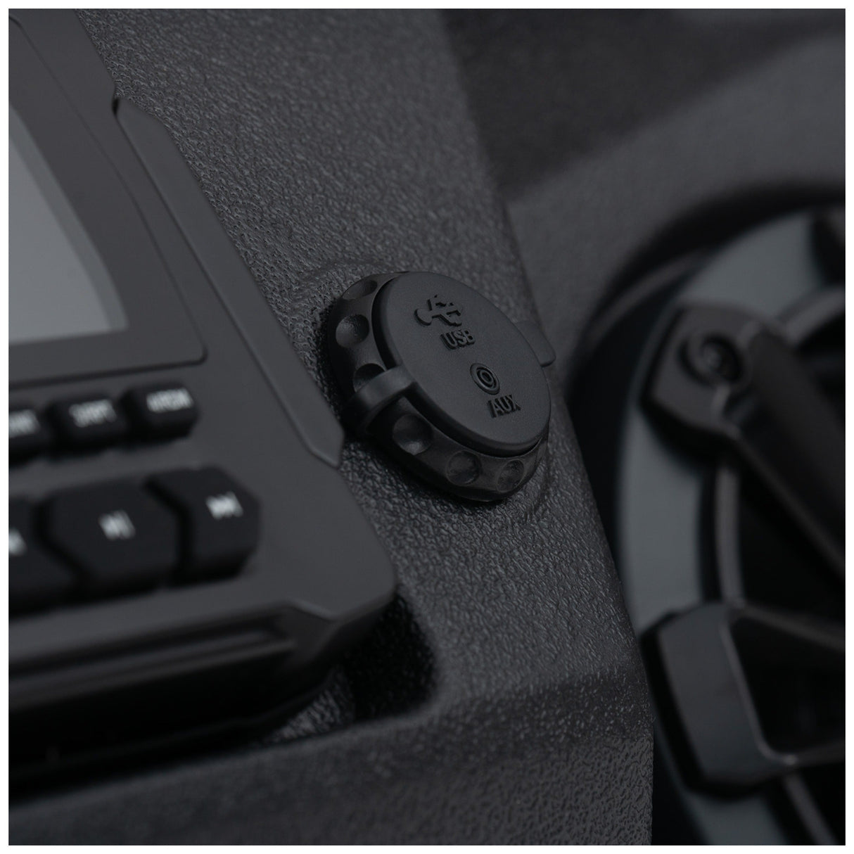 MB Quart MBQD-STG4A-1 Can-Am Defender - Stage 4 Visor Audio System four speakers, 320-watt four channel amplifier