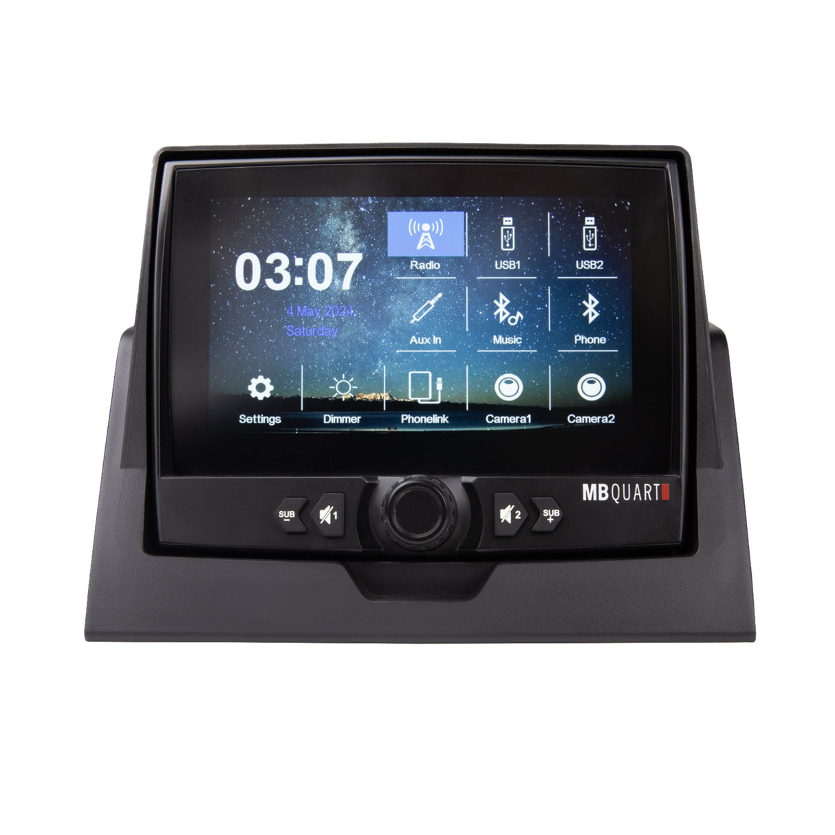 MB Quart MBQRG4-S14R 1000-watt Ranger audio roof with a dash-mounted GMR7V1 source unit