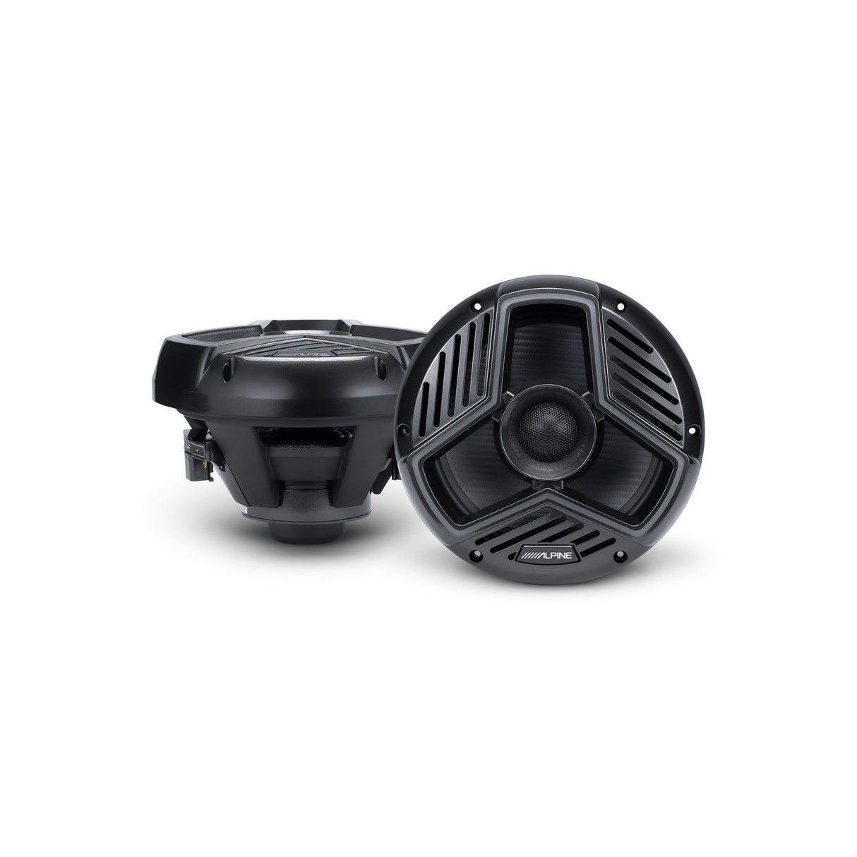 Alpine MRN-S88-L 8.8" Marine Coaxial Speakers with Integrated RGB Lighting and IP66 Waterproof Design