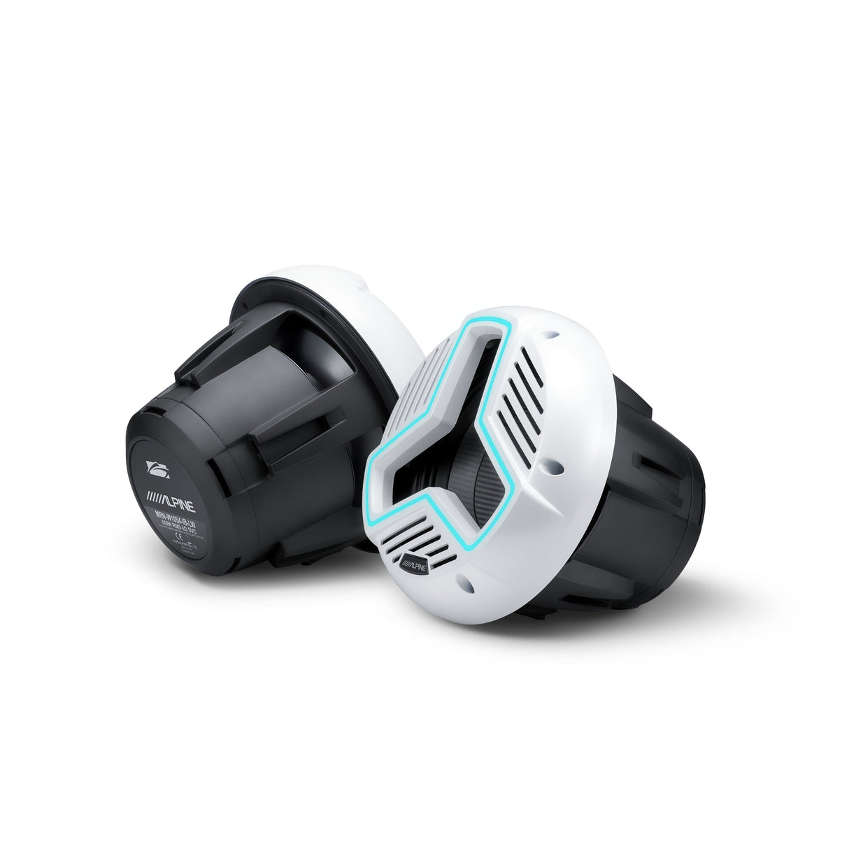 Alpine MRN-W10S4-IB-L 10" Marine Subwoofer with Integrated RGB Lighting and IP66 Waterproof Design
