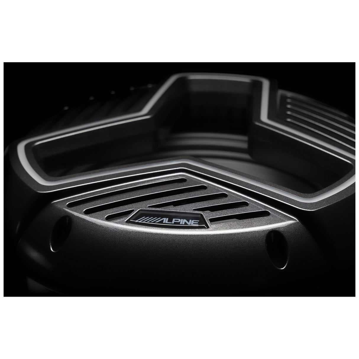 Alpine MRN-W10S4-IB-L 10" Marine Subwoofer with Integrated RGB Lighting and IP66 Waterproof Design