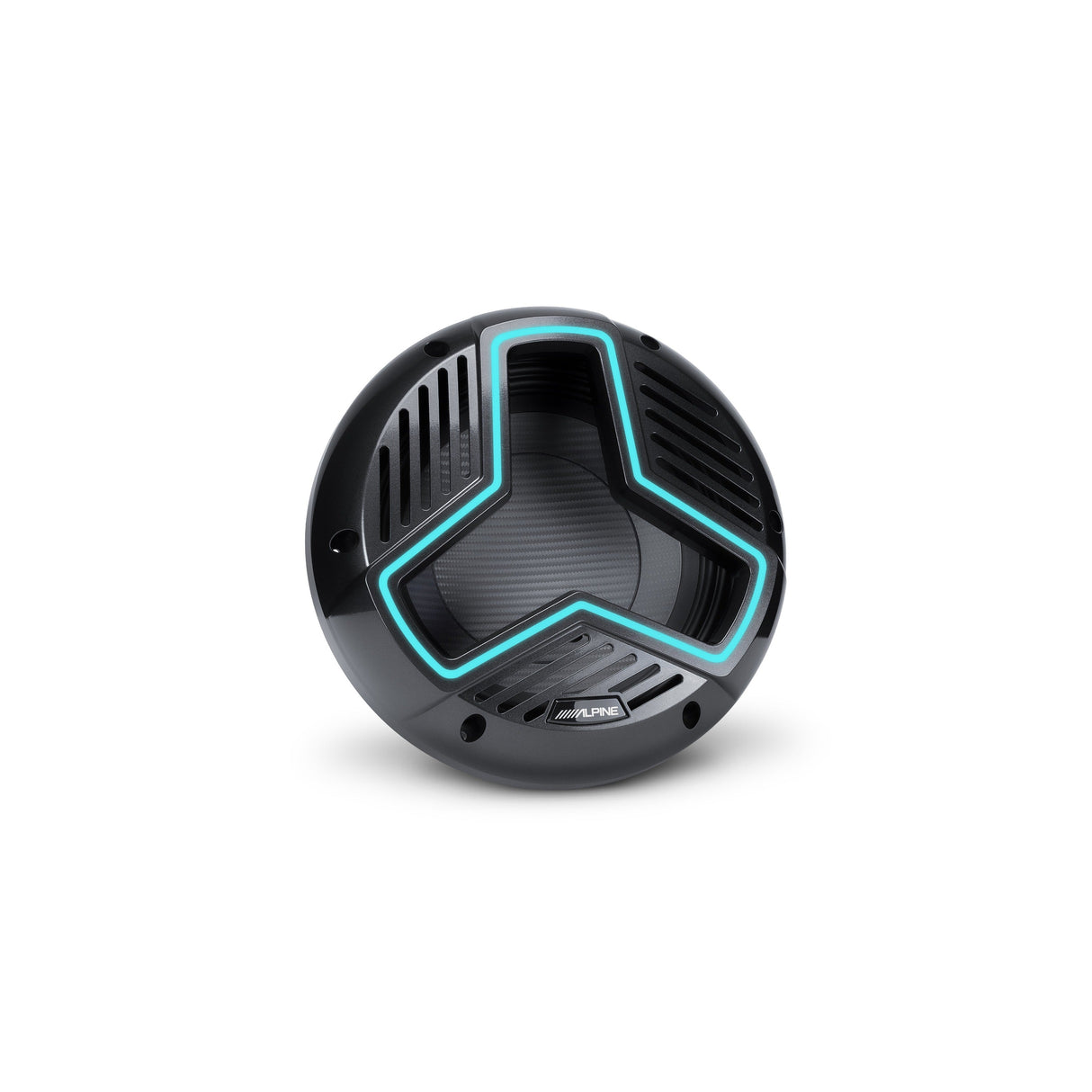 Alpine MRN-W10S4-IB-L 10" Marine Subwoofer with Integrated RGB Lighting and IP66 Waterproof Design