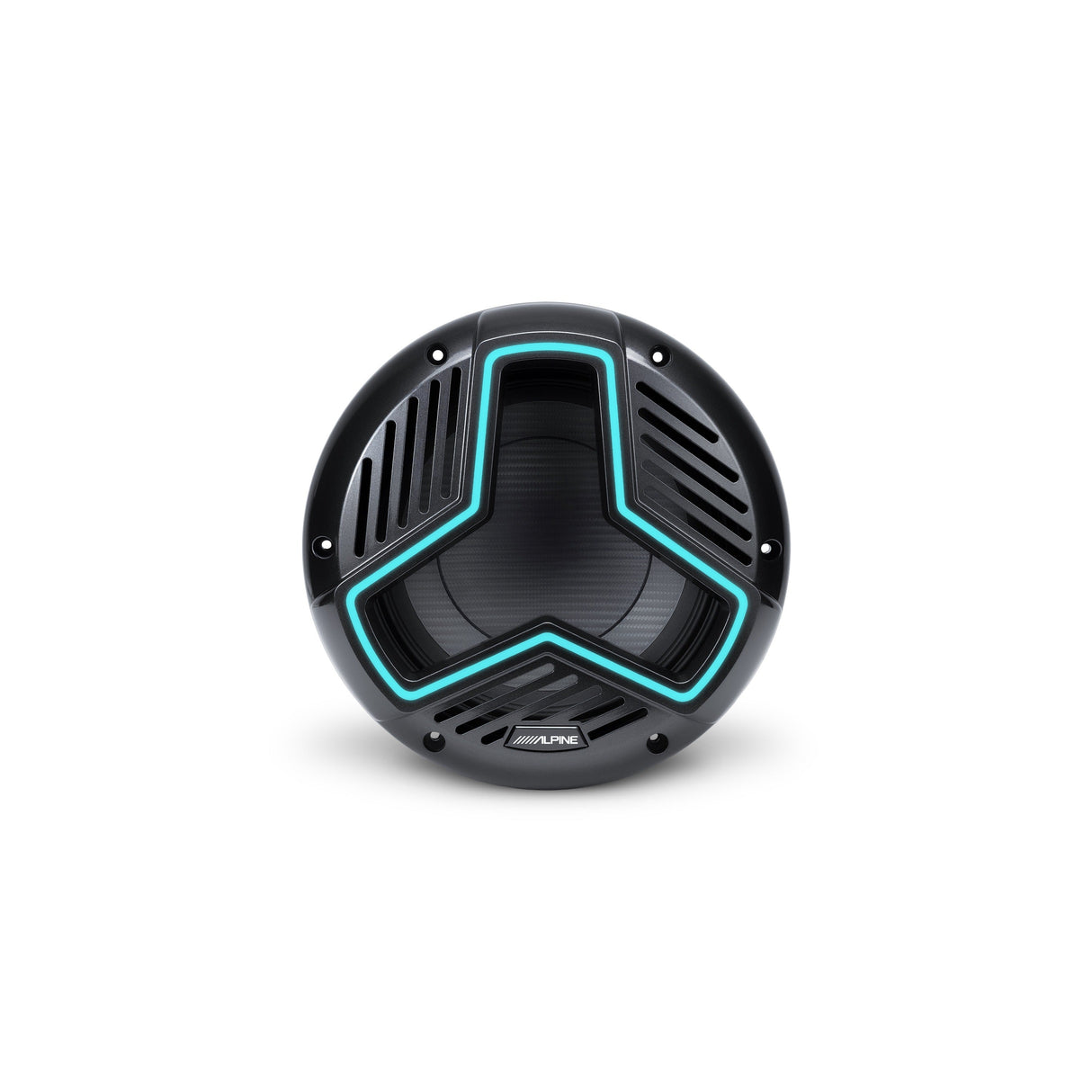 Alpine MRN-W10S4-IB-L 10" Marine Subwoofer with Integrated RGB Lighting and IP66 Waterproof Design