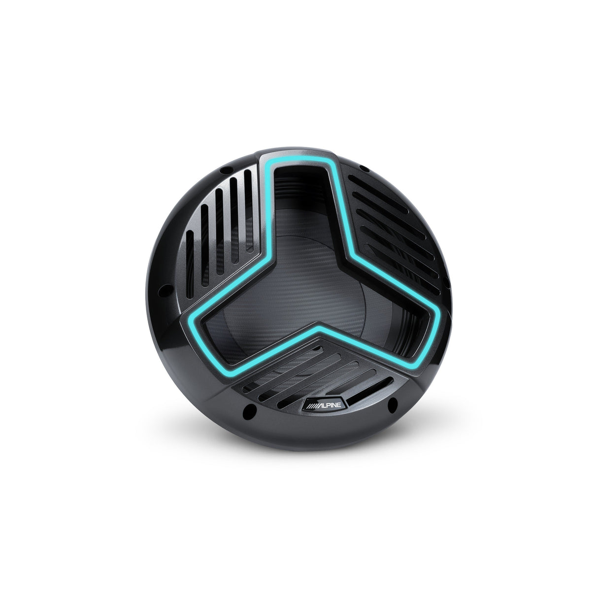 Alpine MRN-W12S4-IB-L 12" Marine Subwoofer with Integrated RGB Lighting and IP66 Waterproof Design