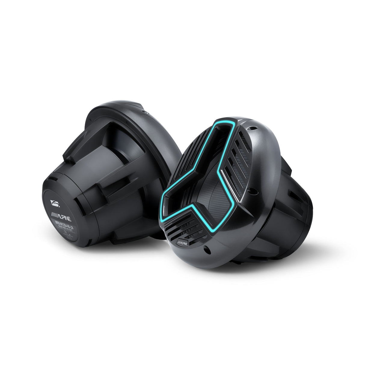 Alpine MRN-W12S4-IB-L 12" Marine Subwoofer with Integrated RGB Lighting and IP66 Waterproof Design