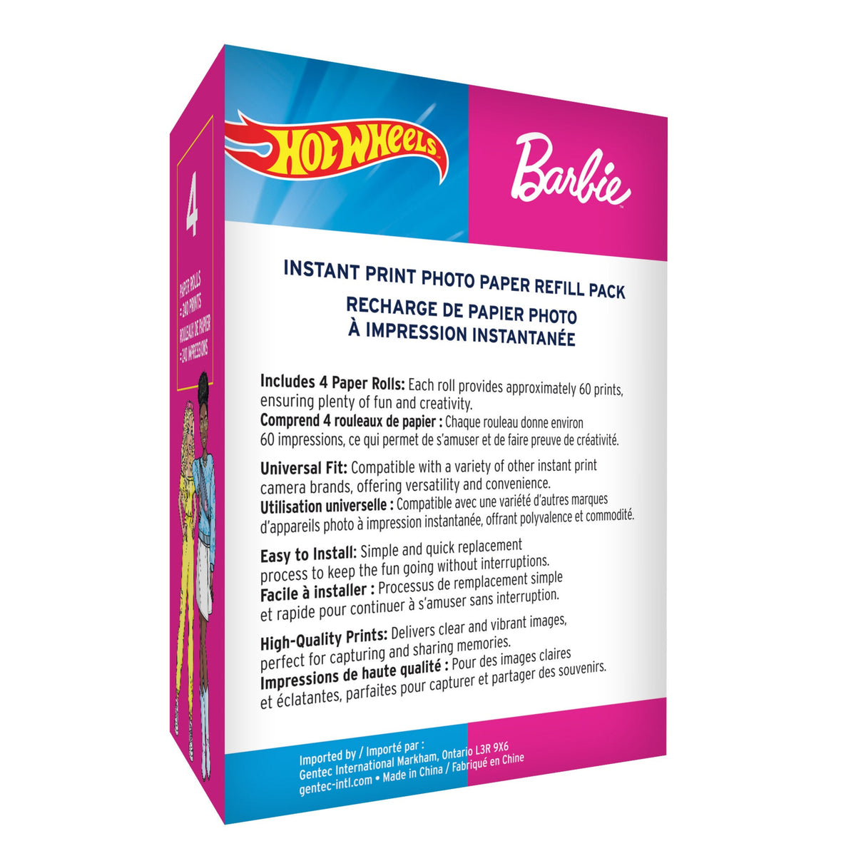 Hot Wheels & Barbie Kids Printing Camera Refill Pack