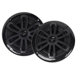 MB Quart NF1-116SB Black 6.5" 2-Way Coaxial Nautic Slim Fit Formula Speaker System with Integrated Tweeter