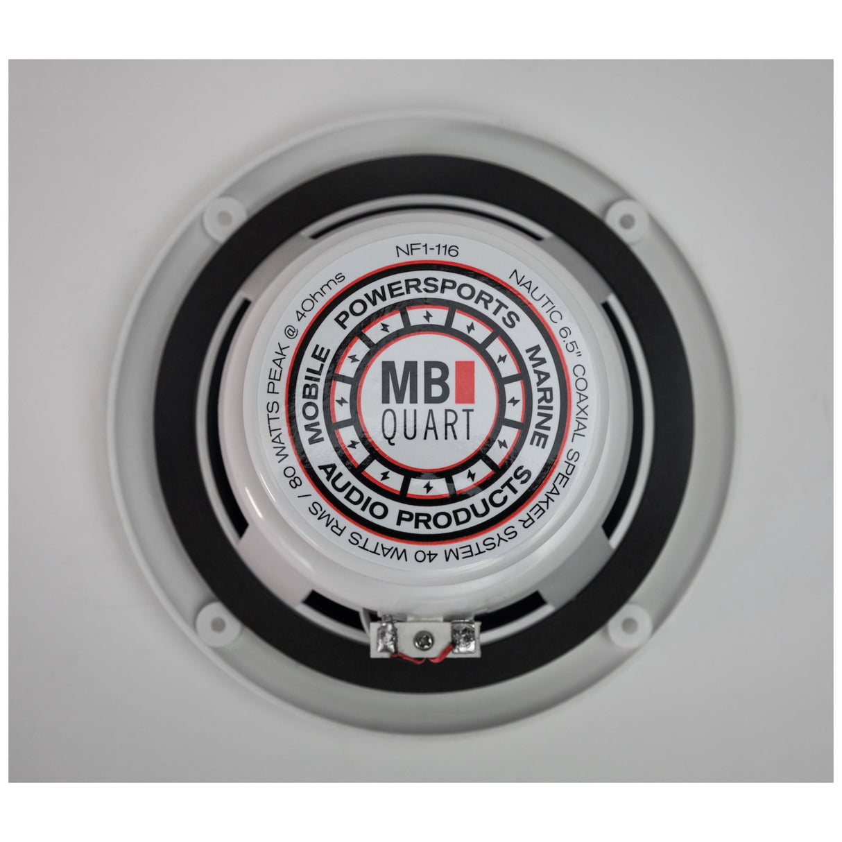 MB Quart NF1-116 White 6.5" 2-Way Coaxial Nautic Formula Speaker System with Integrated Tweeter
