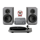 Pro-Ject & WiiM Streaming Bundle -Pro-Ject E1 Phono SE turntable(AT3600), Pro-Ject Speaker Box 5 E, WiiM Amp & Ultralink Wire