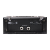 MB Quart RA1-150.2 2 Channel Car Audio Amplifier - 2 x 100W @ 2 Ohms, 2 x 50W @ 4 Ohms