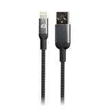 iQ Lightning Cable Grey/White Zebra Braided - 3m/10ft