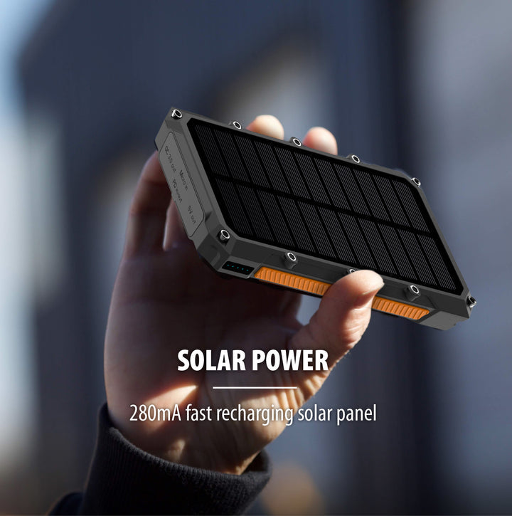 ToughTested ROC10 10,000mAh Solar Power Bank